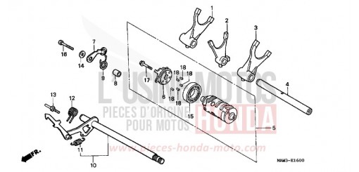 GEARSHIFT DRUM XL600VT de 1996